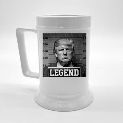 Trump 2024 Mugshot President Legend Beer Stein