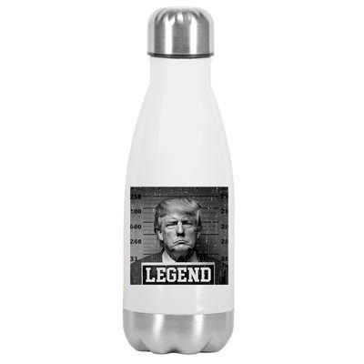 Trump 2024 Mugshot President Legend Stainless Steel Insulated Water Bottle