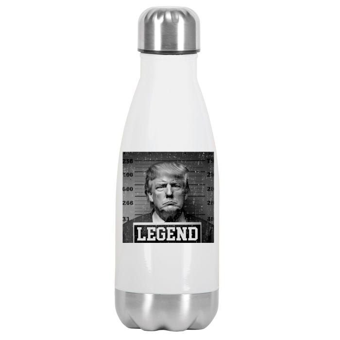 Trump 2024 Mugshot President Legend Stainless Steel Insulated Water Bottle