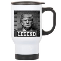 Trump 2024 Mugshot President Legend Stainless Steel Travel Mug