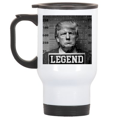 Trump 2024 Mugshot President Legend Stainless Steel Travel Mug