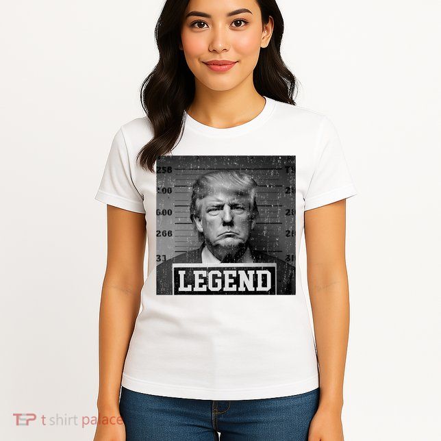 Trump 2024 Mugshot President Legend Womens T-Shirt
