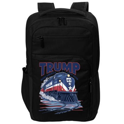 Trump 2024 Make America Great Again Train Graphic Impact Tech Backpack