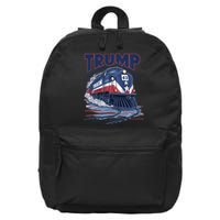 Trump 2024 Make America Great Again Train Graphic 16 in Basic Backpack