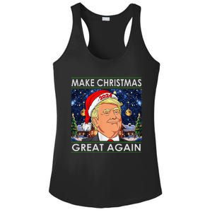 Trump 2024 Make Christmas Great Again Ladies PosiCharge Competitor Racerback Tank