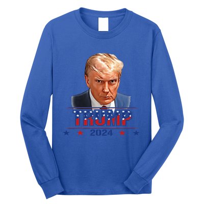 Trump 2024 Mugshot American Long Sleeve Shirt