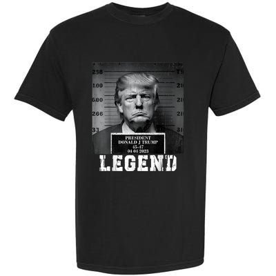 Trump 2024 Mugshot President Legend Garment-Dyed Heavyweight T-Shirt