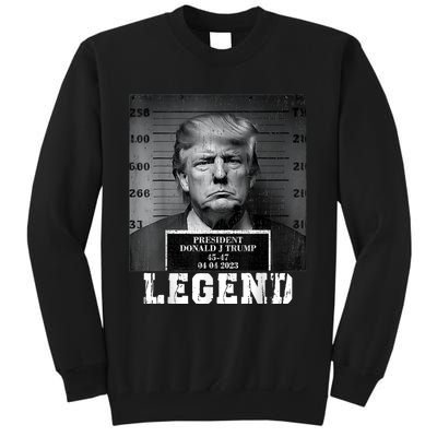 Trump 2024 Mugshot President Legend Sweatshirt