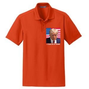 Trump 2024 Mugshot I Stand With Trump Pro Trump Dry Zone Grid Polo