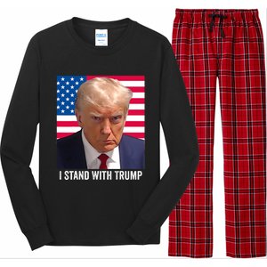 Trump 2024 Mugshot I Stand With Trump Pro Trump Long Sleeve Pajama Set