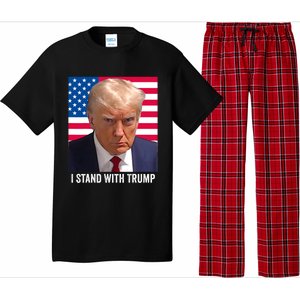 Trump 2024 Mugshot I Stand With Trump Pro Trump Pajama Set