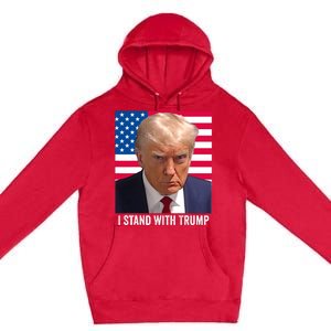 Trump 2024 Mugshot I Stand With Trump Pro Trump Premium Pullover Hoodie