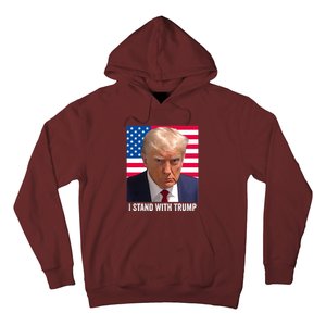 Trump 2024 Mugshot I Stand With Trump Pro Trump Hoodie