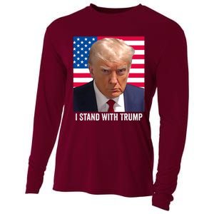 Trump 2024 Mugshot I Stand With Trump Pro Trump Cooling Performance Long Sleeve Crew