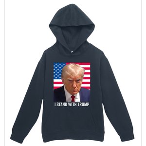 Trump 2024 Mugshot I Stand With Trump Pro Trump Urban Pullover Hoodie