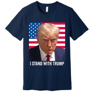 Trump 2024 Mugshot I Stand With Trump Pro Trump Premium T-Shirt