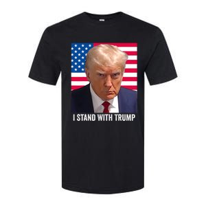 Trump 2024 Mugshot I Stand With Trump Pro Trump Softstyle CVC T-Shirt