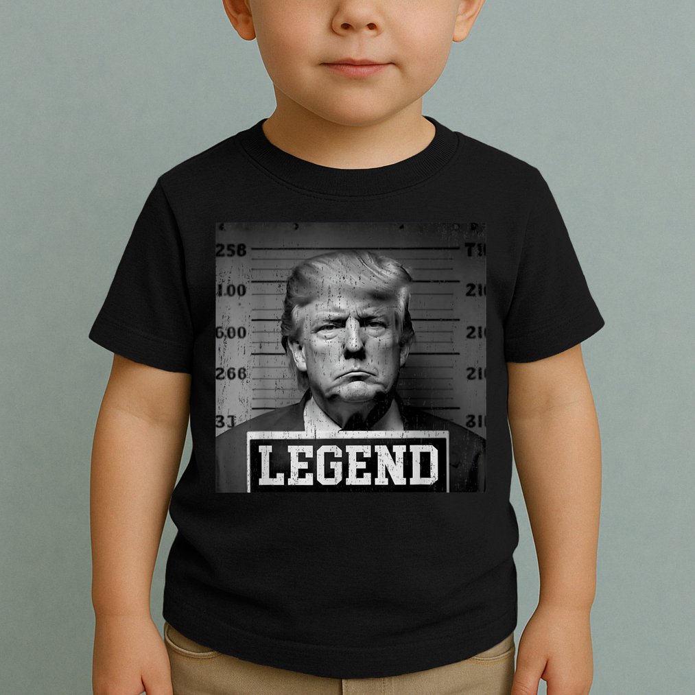 Trump 2024 Mugshot President Legend Toddler T-Shirt