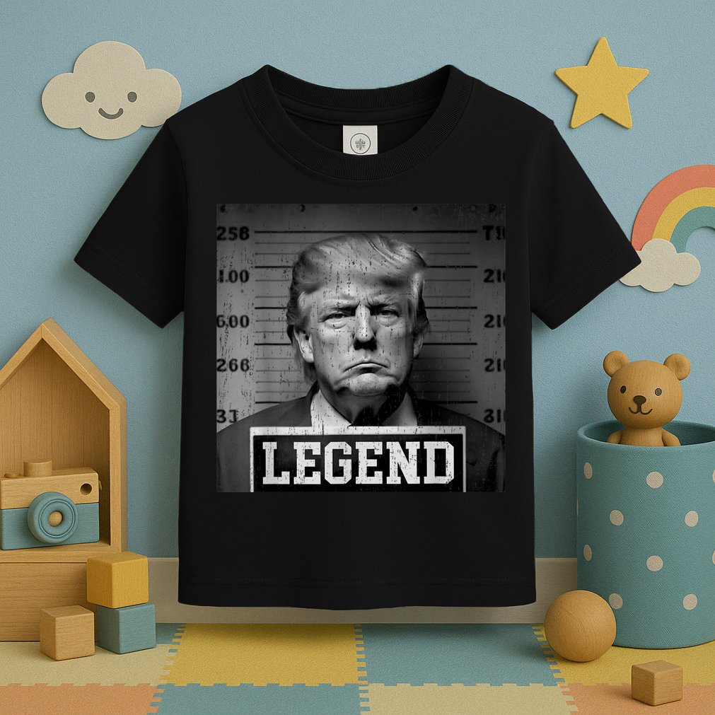 Trump 2024 Mugshot President Legend Toddler T-Shirt