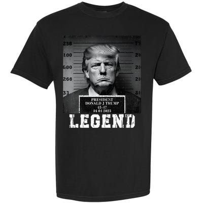 Trump 2024 Mugshot President Legend Garment-Dyed Heavyweight T-Shirt