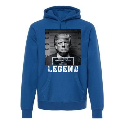 Trump 2024 Mugshot President Legend Premium Hoodie