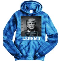 Trump 2024 Mugshot President Legend Tie Dye Hoodie