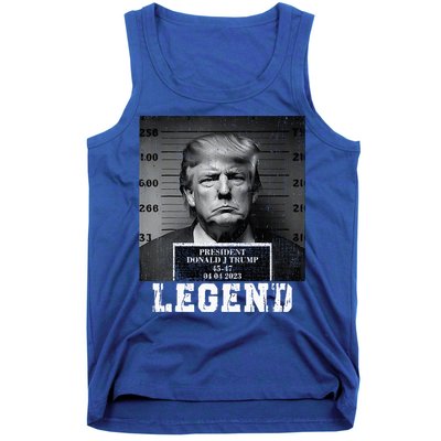 Trump 2024 Mugshot President Legend Tank Top