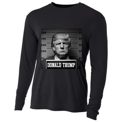 Trump 2024 Mugshot Trump Mug Shot President Cooling Performance Long Sleeve Crew