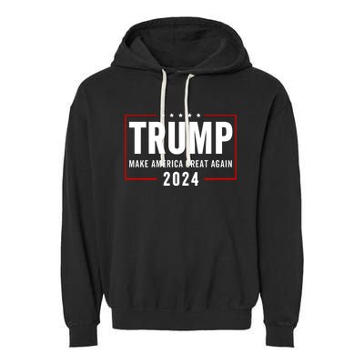 Trump 2024 Make America Great Again Garment-Dyed Fleece Hoodie