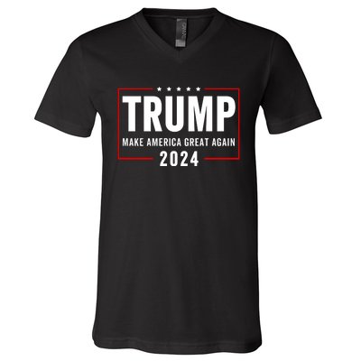 Trump 2024 Make America Great Again V-Neck T-Shirt