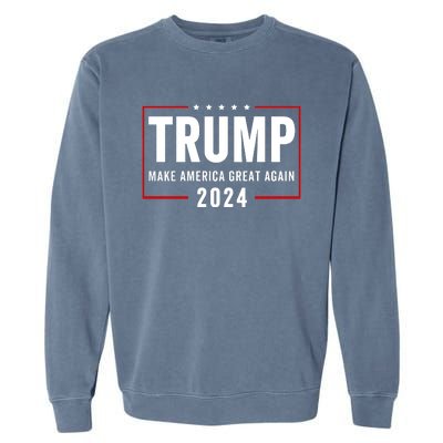 Trump 2024 Make America Great Again Garment-Dyed Sweatshirt