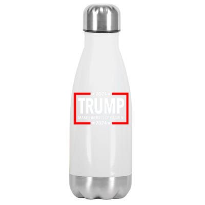 Trump 2024 Make Liberals Cry Again Gift Stainless Steel Insulated Water Bottle