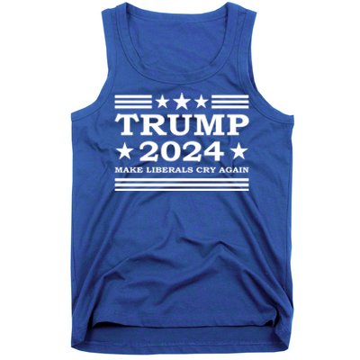 Trump 2024 Make Liberals Cry Again Us President Election Meaningful Gift Tank Top