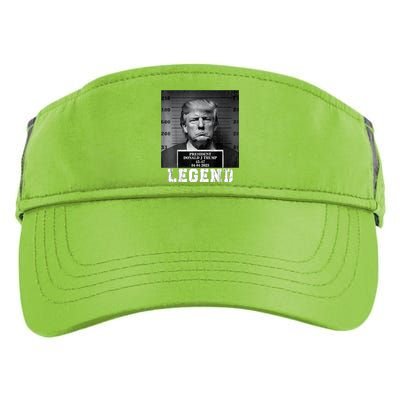 Trump 2024 Mugshot President Legend Adult Drive Performance Visor