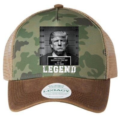 Trump 2024 Mugshot President Legend Legacy Tie Dye Trucker Hat