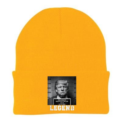 Trump 2024 Mugshot President Legend Knit Cap Winter Beanie