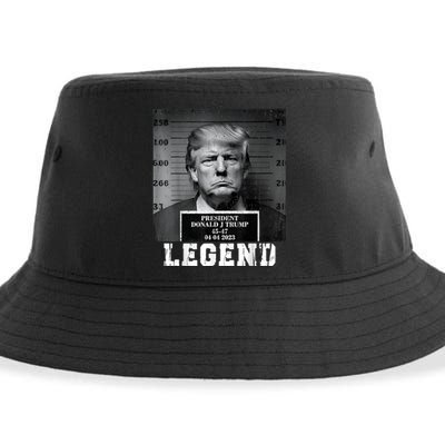 Trump 2024 Mugshot President Legend Sustainable Bucket Hat