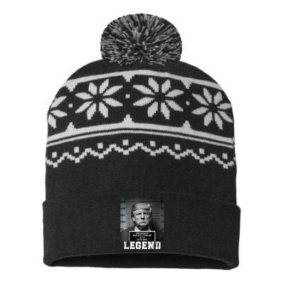 Trump 2024 Mugshot President Legend USA-Made Snowflake Beanie