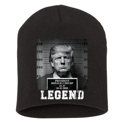 Trump 2024 Mugshot President Legend Short Acrylic Beanie