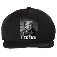 Trump 2024 Mugshot President Legend Wool Snapback Cap