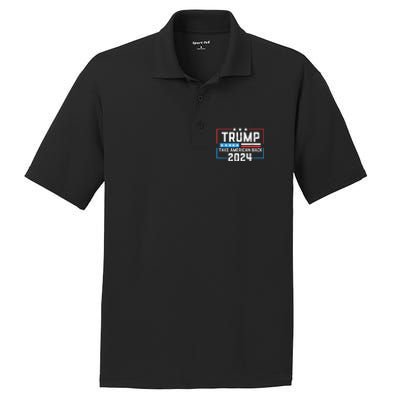 Trump 2024 Mugshot President Legend PosiCharge RacerMesh Polo