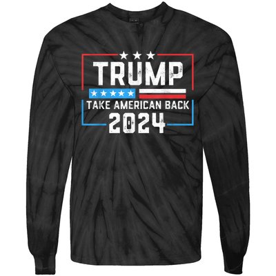 Trump 2024 Mugshot President Legend Tie-Dye Long Sleeve Shirt