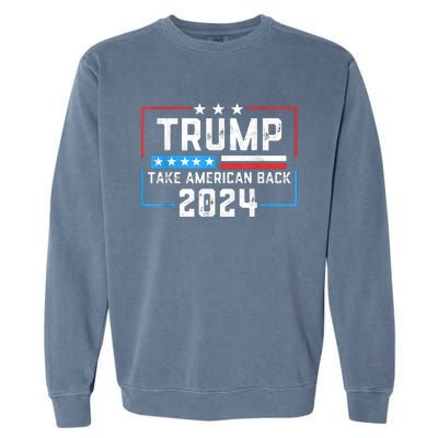 Trump 2024 Mugshot President Legend Garment-Dyed Sweatshirt