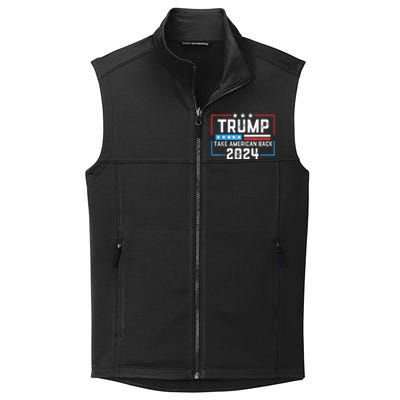 Trump 2024 Mugshot President Legend Collective Smooth Fleece Vest