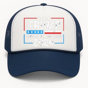 Trump 2024 Mugshot President Legend Trucker Hat