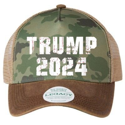 Trump 2024 Mugshot President Legend Legacy Tie Dye Trucker Hat