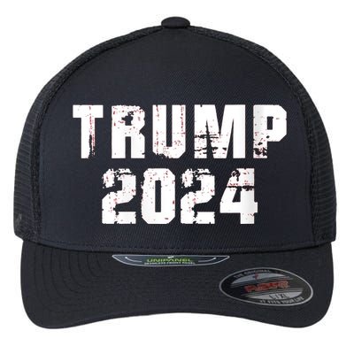 Trump 2024 Mugshot President Legend Flexfit Unipanel Trucker Cap