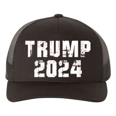 Trump 2024 Mugshot President Legend Yupoong Adult 5-Panel Trucker Hat