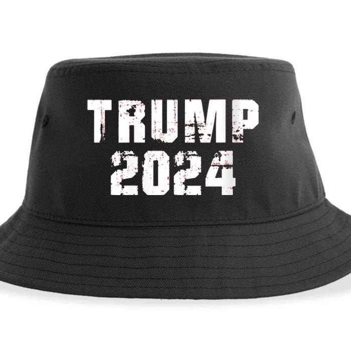 Trump 2024 Mugshot President Legend Sustainable Bucket Hat