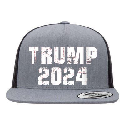 Trump 2024 Mugshot President Legend Flat Bill Trucker Hat